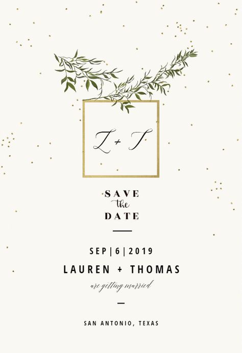 Engagement Invitation Card Design, Sabe The Date, Leaves Printable, Engagement Invitation Cards, Diy Save The Dates, Wedding Card Frames, Digital Invitations Wedding, Greetings Island, Olive Leaves