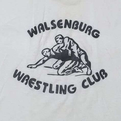 Russell Athletic Ringer Tee Wrestling Club Single Stitch Vintage 1970s Tshirts Kappa Kappa Psi, Harlem New York, Miller High Life, Band Tee Shirts, Single Humor, Colorado State University, Green Crewneck, Ringer Tee, Russell Athletic