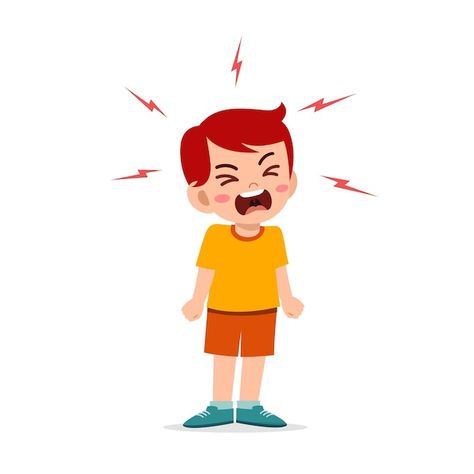 Little boy tantrum and scream very loud | Premium Vector #Freepik #vector #tantrum #angry-boy #sad-cartoon #angry-kid Quarrel Couple, Loud Illustration, Toddler Illustration, Scream Picture, Angry Images, Screaming Drawing, Litle Boy, Angry Cartoon, Toddler Drawing