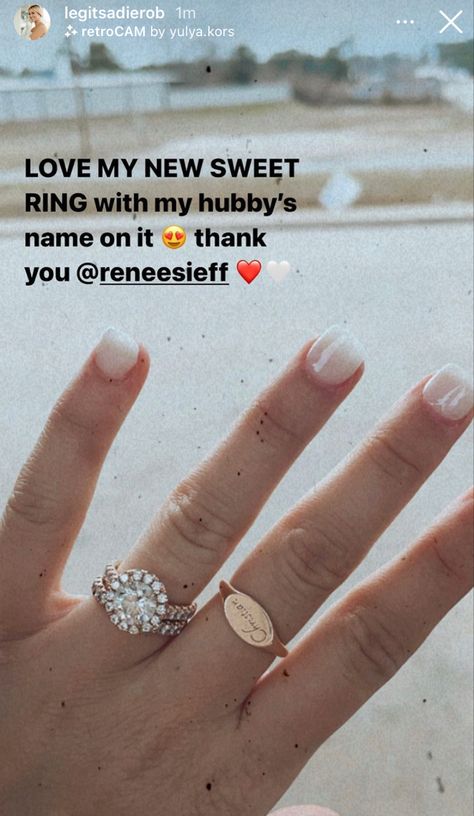 •WEDDING RING, Initial ring, wedding band, engagement ring• Sadie Robertson Wedding, Sadie Robertson Huff, Ring Initial, Wedding Band Engagement Ring, Sadie Robertson, Sweet Ring, Ring Wedding Band, Dream Engagement, Dream Engagement Rings