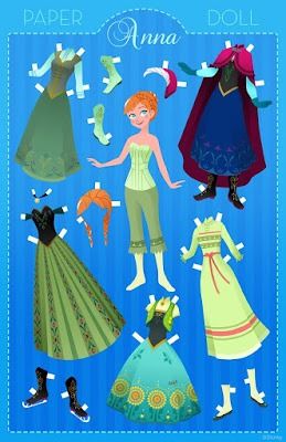 Musings of an Average Mom: Free Printable Disney Dress Up Dolls Frozen Paper Dolls, Frozen Fever Party, Disney Paper Dolls, Princess Paper Dolls, Disney Dress Up, Anna Disney, Paper Dolls Clothing, Frozen Fever, Paper Dolls Printable