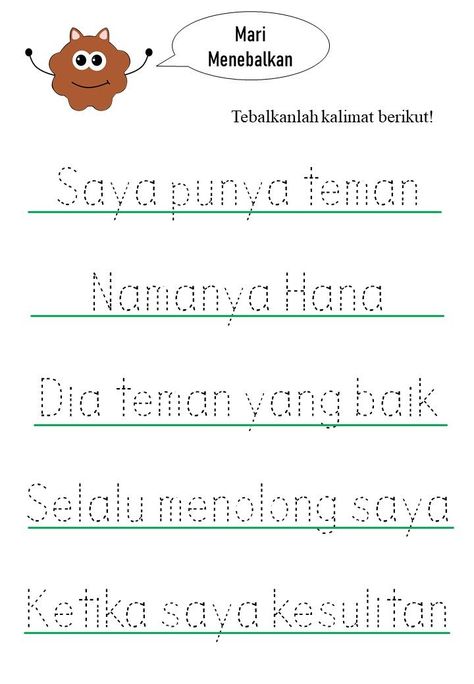 School Kids Activities, Elementary Worksheets, Preschool Activities Printable, Indonesian Language, Homeschool Preschool Activities, Background Powerpoint, Preschool Writing, Numbers Preschool, Kids Study