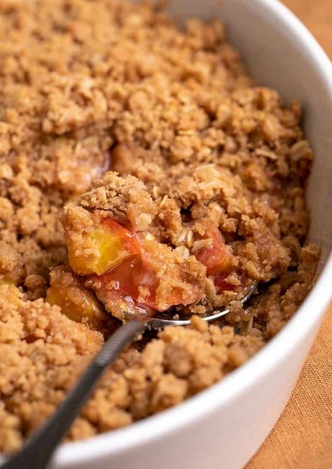 Gluten Free Peach Crisp