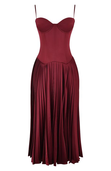 Maroon wedding dress