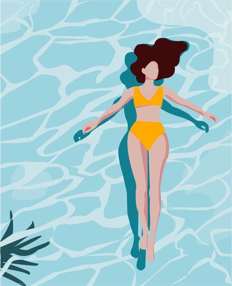 Summer Pool Illustration, Chill Illustration, Pool Illustration, Pool Art, Beach Illustration, Summer Illustration, Wow Art, Cute Illustration, Watercolor Illustration