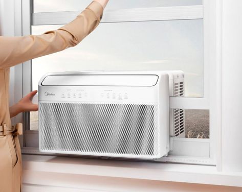 Midea’s U-Shaped AC Unit is Cool & Quiet Window Unit Ac, Air Conditioner Screen, Hvac Cover, Air Conditioner Hide, Window Ac, Window Air Conditioners, Air Conditioner Cover, Commercial Hvac, Ac Maintenance