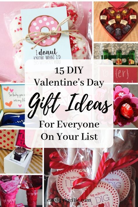 DIY Valentine's Gifts perfect for your boyfriend, for kids, for coworkers, or for friends! DIY Valentine's Gift ideas perfect for everyone on your list! Valentines Gift For Coworkers Diy, Diy Valentine's Gifts For Friends, Coworkers Valentines, Diy Valentinstag, Friend Valentine Gifts, Valentines Day Gifts For Friends, Friends Valentines Day, Galentines Gifts, Teacher Valentine Gifts