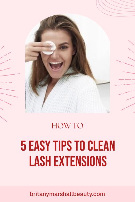 Keep your lash extensions looking fabulous and lasting longer with these simple tips! Regular cleaning helps to prevent build-up of oils and mascara that can ruin your beautiful lashes. Say goodbye to harsh chemicals  and discover how using gentle ingredients can make all the difference. Whether you're new to extensions or just need a boost in your care routine, this guide is a must-read. Check out these five effective ways to clean your lash extensions at home and maintain their luxurious look. Your lashes deserve the best care! How To Care For Eyelash Extensions, How To Take Care Of Lash Extensions, How To Clean Lash Extensions, Clean Lash Extensions, Lash Care Tips, How To Clean Lashes, Lash Extensions At Home, Bueaty Tips, Eyelash Extensions Care