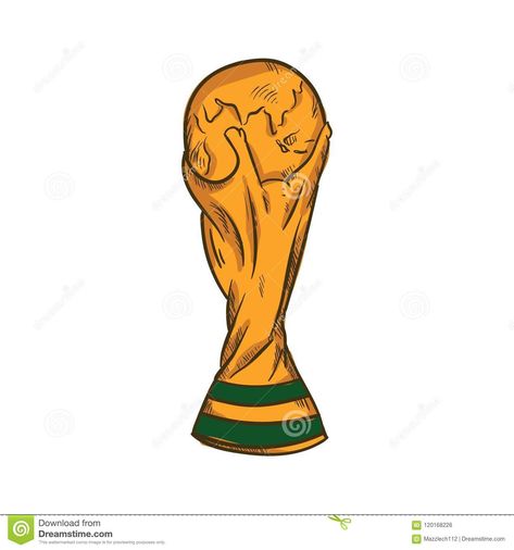 World Cup Trophy Drawing, World Cup Illustration, Cup Illustration, World Cup Trophy, Simple Icon, Simple Illustration, Black And Grey Tattoos, Cool Logo, Logo Icons