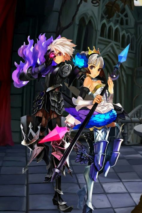 Gwendolyn and Oswald in Odin Sphere. I love how Gwendolyn yearns for her father's love while Oswald yearns for Gwendolyn's love. Somehow they resemble the story "Sleeping Beauty" for Oswald had waken up Gwendolyn with a kiss. Odin Sphere Leifthrasir, Odin Sphere, Video Game Cakes, Father's Love, Final Fantasy Xiv, Star Citizen, A Kiss, Video Game Art, Fire Emblem