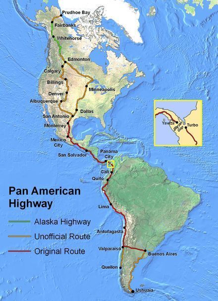 Why settle for an ordinary American road trip when you can drive across all of the Americas? Follow our journey as we drive the Pan American Highway along with plenty of side roads and other adventures. Pan American Highway, Darien Gap, Alaska Highway, Pan American, American Road Trip, Ushuaia, Road Trippin, South America Travel, Road Trip Fun