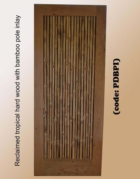 Reclaimed Wood Doors | Bamboo Man Lifestyles Bamboo Door Design, Bamboo Ideas, Bamboo Door, Bible Food, Reclaimed Wood Door, Bamboo Panels, Shed Doors, Kona Hawaii, Door Designs