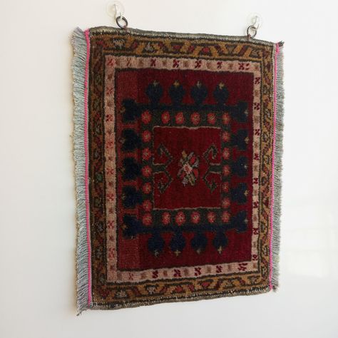 Turkish Ethnic Wall Hanging Tapestry Rug, Handknotted Anatolian Authentic Vintage Decor, Unique Boho Small Gift Carpet by DECORSRUG on Etsy Vintage Tapestry Wall Hanging, Carpet Wall Hanging, Hanging Rugs, Tapestry Rug, Tapestry Vintage, Decor Hallway, Small Boho, Wall Carpet, Entryway Living Room