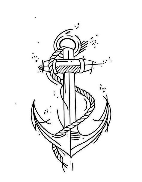 Dainty Nautical Tattoo, Anchor Line Art, Anchor Outline Tattoo, Anchor Tattoo Stencil, Ancora Tattoo, Word Tattoo Designs, Sailing Tattoo, P Tattoo, Anchor Tattoo Design