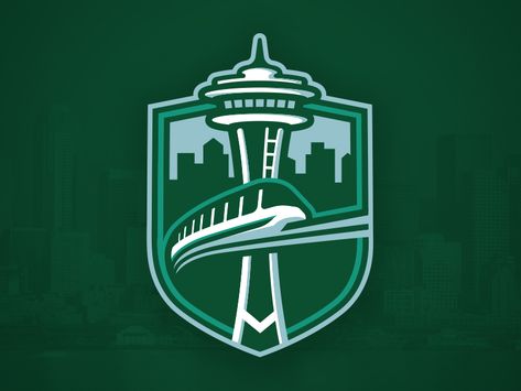 Seattle Metros - Primary Logo by Justin Cox on Dribbble Seattle Logo, Nba Logos, Logo Shield, Hat Club, Sport Branding, Hockey Logos, Nhl Logos, Logo Process, Colorado State University