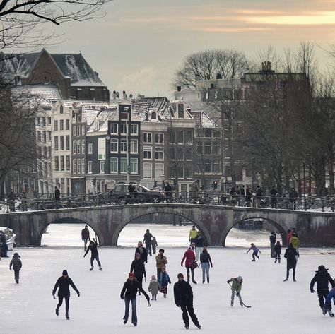 skating in Amsterdam December Magic, Amsterdam Canals, I Amsterdam, Amsterdam Netherlands, Winter Wonder, Winter Aesthetic, Winter Time, The Ice, Ice Skating