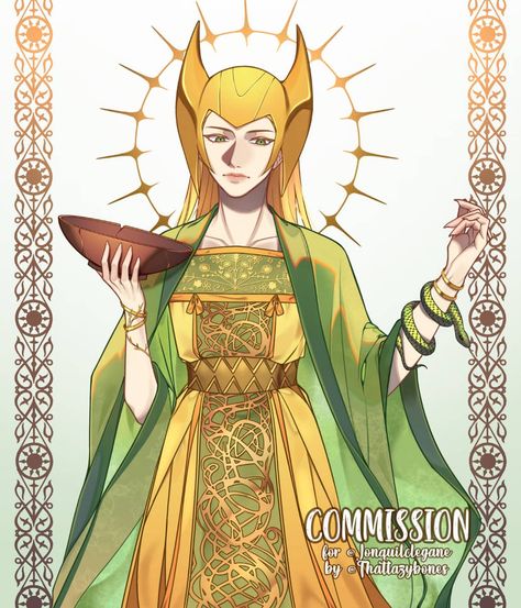 Sigyn Marvel, Loki Mythology, Loki And Sigyn, Loki Marvel, Detailed Image, Loki, Anime Art, Princess Zelda, Deviantart