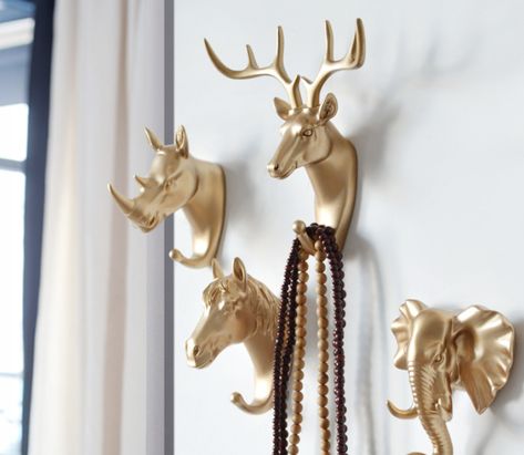 Hang your coat uniquely with this Horse-Shaped Coat Hook. .Ethereal room decor. Ethereal bedroom inspo. Ethereal room ideas. Ethereal inspiration #toa #toashop #etherealaesthetic Key Deer, Wall Hook Rack, Animal Hooks, Animal Head Wall, Deer Horns, Antler Wall, Wall Key Holder, Vintage Deer, Hanger Rack