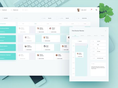 Wanted to share with you another section of Timeline Master project. This one is a timeline view of people and procedures  across different departments over a period of time. Soooo... basically, it... Time Table App, Dashboard App, Timeline Project, List Website, Wireframe Design, Ios App Design, Calendar App, Time Table, Ui Design Website