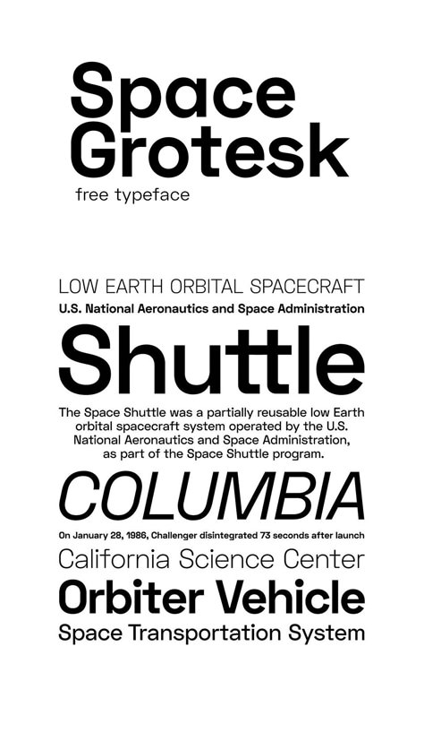 Space Grotesk - Free Sans-serif Font Sans Serif Logo, Magazine Moodboard, Typography Trends, Popular Sans Serif Fonts, Timeless Font, Corporate Fonts, Space Font, Fonts Inspiration, Font Sans Serif