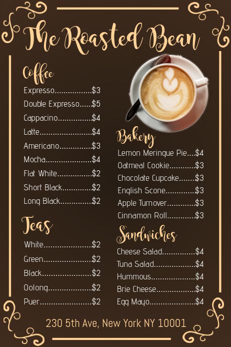 3,510  Coffee Menu Customizable Design Templates | PosterMyWall Coffee Menu Template, Website Menu Design, Cafe Menu Boards, Resep Starbuck, Coffee Menu Design, Menu Sans Gluten, Cafe Menu Design, Coffee Shop Menu, Website Menu