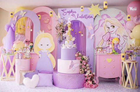 Rapunzel Themed Birthday, Tangled Party Decorations, Rapunzel Birthday, Tangled Birthday Party, Rapunzel Birthday Party, Princess Birthday Party Decorations, Tangled Birthday, 1st Birthday Girl Decorations