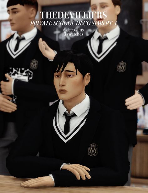 Private School Uniforms Sims 4, Sims 4 Private School Cc, Private School Mod Sims 4, Uniforms Sims 4 Cc, Private School Sims 4, Sims School Cc, Sims 4 Cc Japanese School Uniform, Sims 4 Uniform Cc School, Ts4 Dark Academia Cc