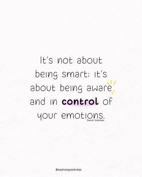 Emotional intelligence is key to understanding yourself and others. 🧠💡 📘 Quote from the book Emotional Intelligence by Daniel Goleman #EmotionalIntelligence #SelfAwareness #PersonalGrowth #Mindfulness #EmotionalWellness #InnerStrength #Empathy #EmotionalGrowth #SelfControl #RelationshipSkills Partner Goals, Emotionally Intelligent, Relationship Skills, Intelligence Quotes, 2025 Vision, Vision Boards, Self Control, Self Awareness, Inner Strength