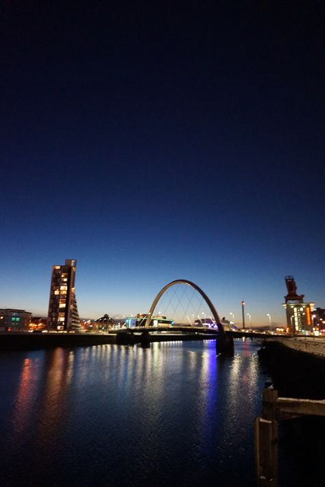 River Clyde Glasgow, Glasgow At Night, Glasgow City, Best Sunset, Glasgow Scotland, Scotland Travel, September 2024, City Break, Sydney Harbour Bridge