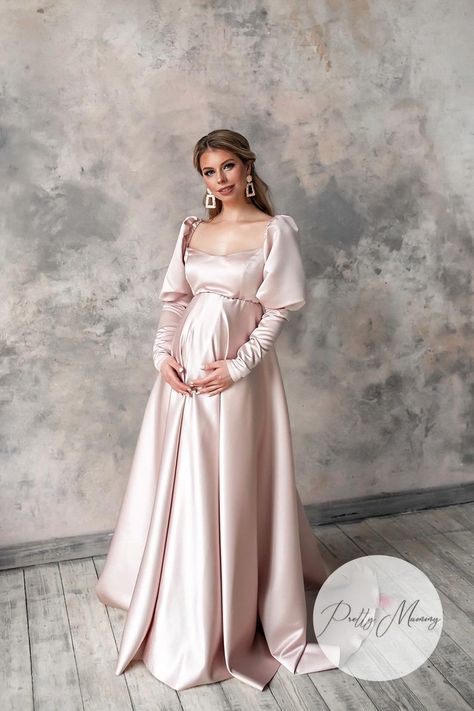 Maternity Gowns For Photoshoot, Vestidos Para Baby Shower, Maternity Photography Dress, Maternity Evening, Gaun Koktail, Maternity Dresses Photography, Cute Maternity Dresses, Maternity Long Dress, Dresses For Pregnant Women