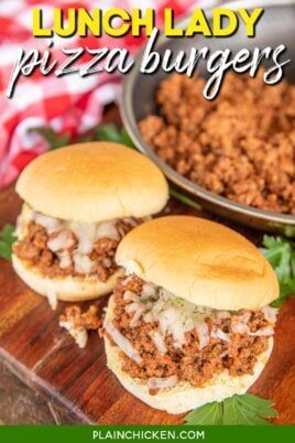 Lunch Lady Pizza, Pizza Sloppy Joes, Pizza Burgers Recipe, Greek Pasta Salad Recipe, Pizza Lunch, Joe Recipe, Best Pasta Salad, Roast Beef Sandwiches, Greek Salad Pasta