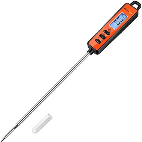 Amazon.com: ThermoPro TP01A Digital Meat Thermometer for Cooking Candle Liquid Deep Frying Oil Candy, Kitchen Food Instant Read Thermometer with Super Long Probe, Backlit, Lock Function : Patio, Lawn & Garden Candy Kitchen, Digital Meat Thermometer, Instant Read Thermometer, Meat Thermometer, Deep Frying, Frying Oil, Kitchen Food, Kitchen Utensils Gadgets, Frying