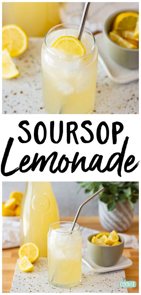 Sour Lemonade Recipe, Soursop Tea Recipe, Gluten Free Cocktails, Easy Strawberry Lemonade, Fruit Vegetable Smoothie, Iced Tea Recipes, Summer Drink Recipes, Lemonade Drinks, Lemonade Recipe