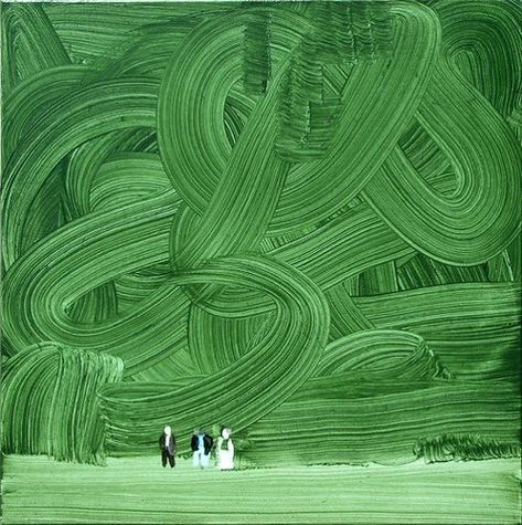 Sasnal, Wilhelm (1972- ) - 2002 Shoah - Forest (Private Co… | Flickr Wilhelm Sasnal, Green Painting, Arte Inspo, Wow Art, Art And Illustration, Small Paintings, 그림 그리기, Painting Inspiration, Aesthetic Art