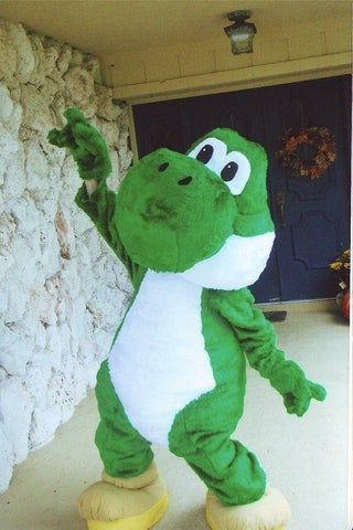 Brothers Video, Yoshi Costume, Felt Turtle, Dragon Character, Epic Costumes, Video Game Costumes, Video Game Character, Character Costume, Green Fur