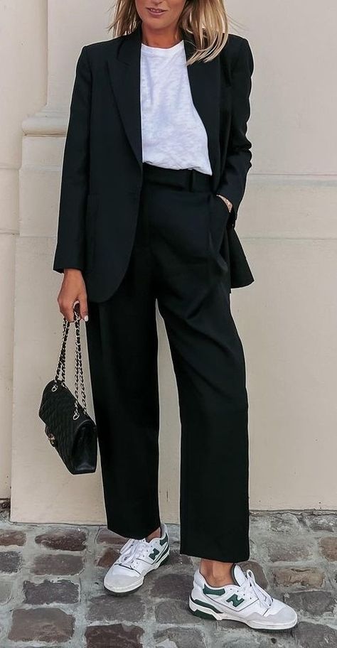 Wearing Black, Black Pants, A Woman, Wall, Pants, White, Black, Trousers