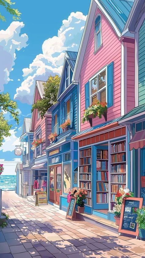 Aesthetic 4k Wallpaper, Fantasy Love, Dreamy Artwork, Cool Wallpapers Art, 4k Wallpaper, The Seaside, Quiet Moments, Art And Illustration, Dreamy Art