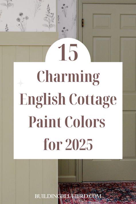 Check out this charming English cottage paint color palette to try in your home! English Cottage Paint Colors, English Cottage Design, Cottage Paint Colors, Easy Diy Home Projects, Best White Paint, Cottage Painting, Laundry Room Renovation, Home Staging Tips, Diy Projects For Beginners