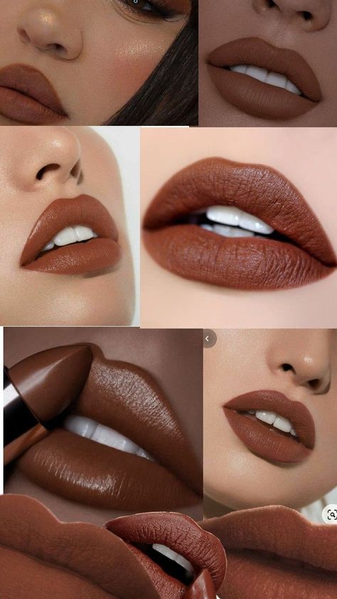 Chocolate Lipstick, Brown Lips, Lipstick For Dark Skin, Competition Hair, Nyx Lip, Subtle Makeup, Makeup 101, Makeup For Black Skin, Makeup Accesories