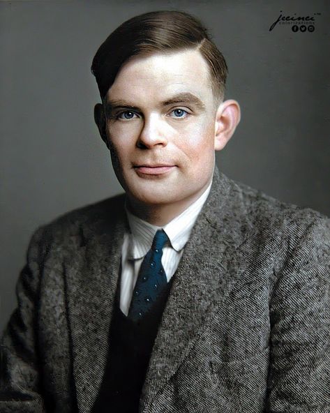 History in Color on Instagram: “Alan Turing, English mathematician, computer scientist, logician, cryptanalyst, philosopher and theoretical biologist. He was a pioneer in…” Computer Scientist, Alan Turing, White Image, The Father, Historical Photos, Machine Learning, Nice Tops, Vintage Photos, Cool Kids