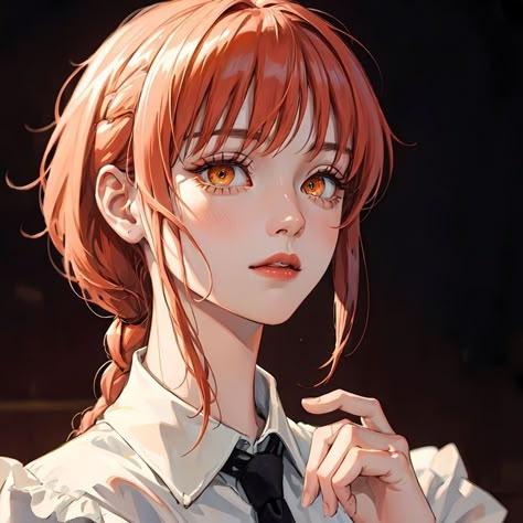 Red Hair, Orange, Drawings, Red, Anime, Hair, White, Black