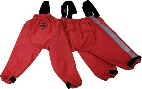 FouFou Dog 62557 Bodyguard Protective All-Weather Dog Pants, X-Large, Red : Amazon.ca: Pet Supplies Megan Brown, Dog Pants, Short Dog, Animal Supplies, Dog Clothes Diy, Suit Covers, Dog Raincoat, Small Animal Supplies, Red S