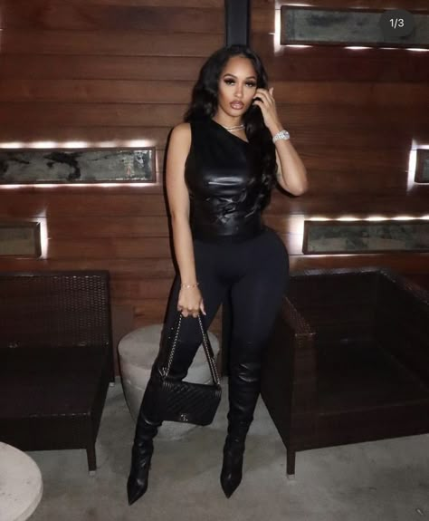 Outfit Black Women, All Black Outfits, Date Night Outfit Classy, Black Everything, Classy Casual Outfits, Black Outfits, All Black Outfit, Alternative Outfits, Curvy Outfits