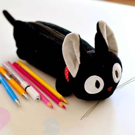 US $9.52 |Cartoon Miyazaki Hayao Kiki's Delivery Service black cat cute pencil bag make up pen case-in Stuffed & Plush Animals from Toys & Hobbies on Aliexpress.com | Alibaba Group | @giftryapp Animal Pencil Case, Black Cat Cute, Cat Pencil Case, Miyazaki Hayao, Cute Pencil, Cats Case, Kiki Delivery, Kiki's Delivery Service, Pencil Bag