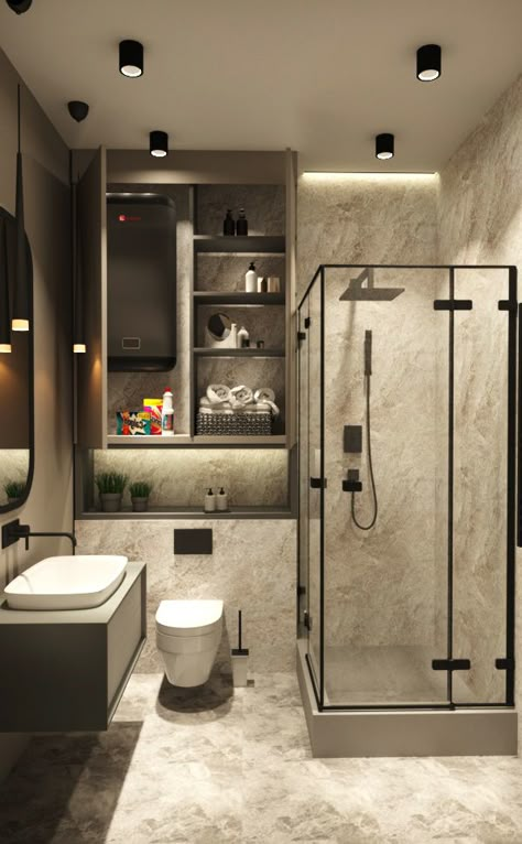 Bathroom 1.5m X 3m, 1m X 1m Toilet, Kamar Mandi 1x2, Small Bathroom With Washing Machine Plan, Luxury Bathroom Master, Toilet Dimensions, Ember Kamar Mandi, Condo Bathroom, Washroom Decor