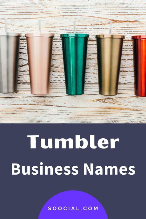 Tumbler Business, New Business Names, Business Name Ideas, Name Ideas, Business Names, Company Names, Name It, Creative Business, Shot Glass