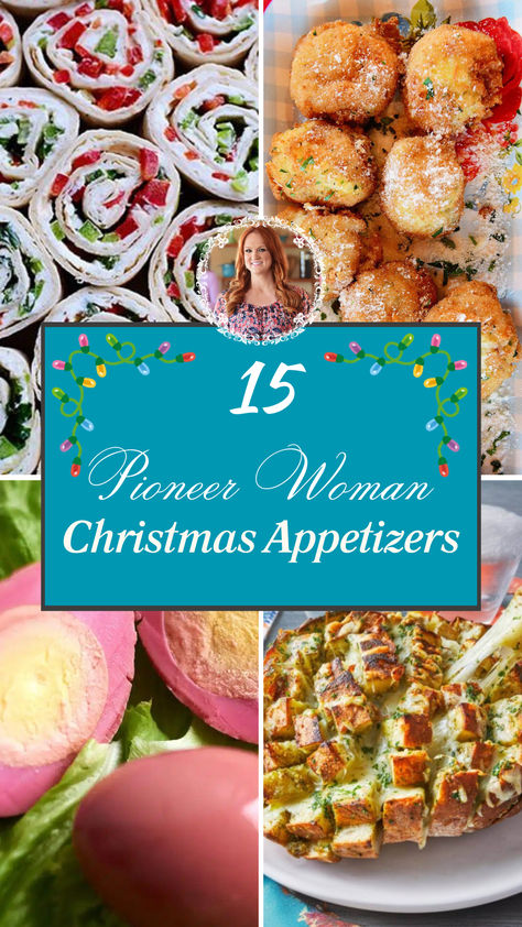 15 Pioneer Woman Christmas Appetizers Pioneer Woman Christmas Appetizers, Pioneer Woman Cheese Ball, Pioneer Woman Appetizers Holiday, Pioneer Woman Holiday Recipes, Pioneer Woman Christmas Recipes, Pioneer Woman Appetizers, Crispy Goat Cheese, Pioneer Woman Christmas, Goat Cheese Balls