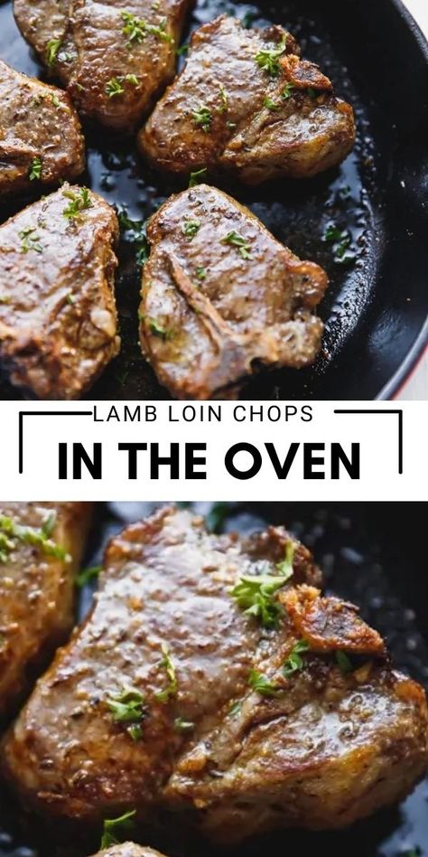 Baby Lamb Chops Recipes, Oven Roasted Lamb Chops, Veal Loin Chop Recipes, Broiled Lamb Chops Recipes, Lamb Loin Chops Recipes, Lamb Chop Recipes Baked In Oven, Lamb Chops In Oven, Lamb Chops In The Oven, Baked Lamb Recipes