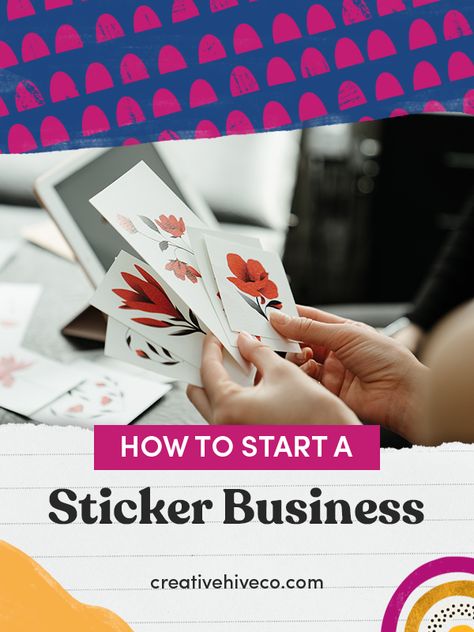 Sticker Company, How To Sell Stickers On Etsy, Sticker Shop Ideas, Sticker Business Ideas, How To Start A Sticker Business, Start A Sticker Business, Starting A Sticker Business, How To Sell Stickers On Redbubble, Sticker Business