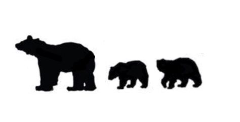 This would be a cute mom tattoo with the same number of bear cubs as you have children. Moose Family Tattoo, Children Tattoos For Moms, Children Tattoos, Geometric Outline, Tattoos For Moms, Cubs Tattoo, Baby Tattoo, Mom Tattoo, Bear Tattoos